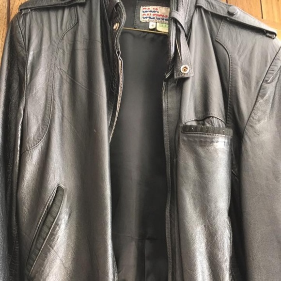 100% genuine leather mens jacket